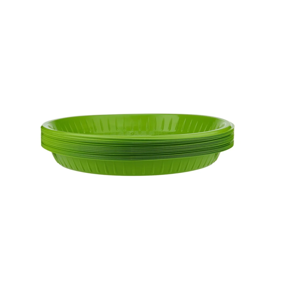 Colored Round Plastic Plate - Image 21