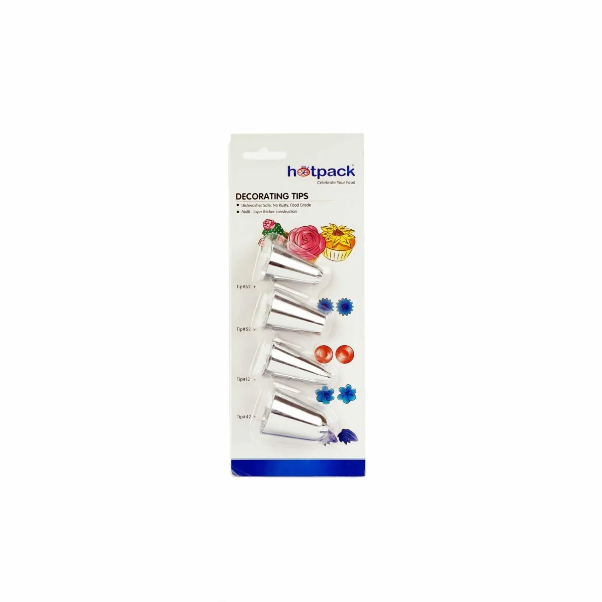 Decorating Tips Silver 4 Nozzles - Image 2