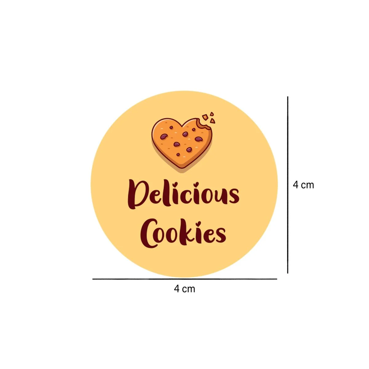 Delicious Cookies Sticker Roll 250 Pieces - Image 3