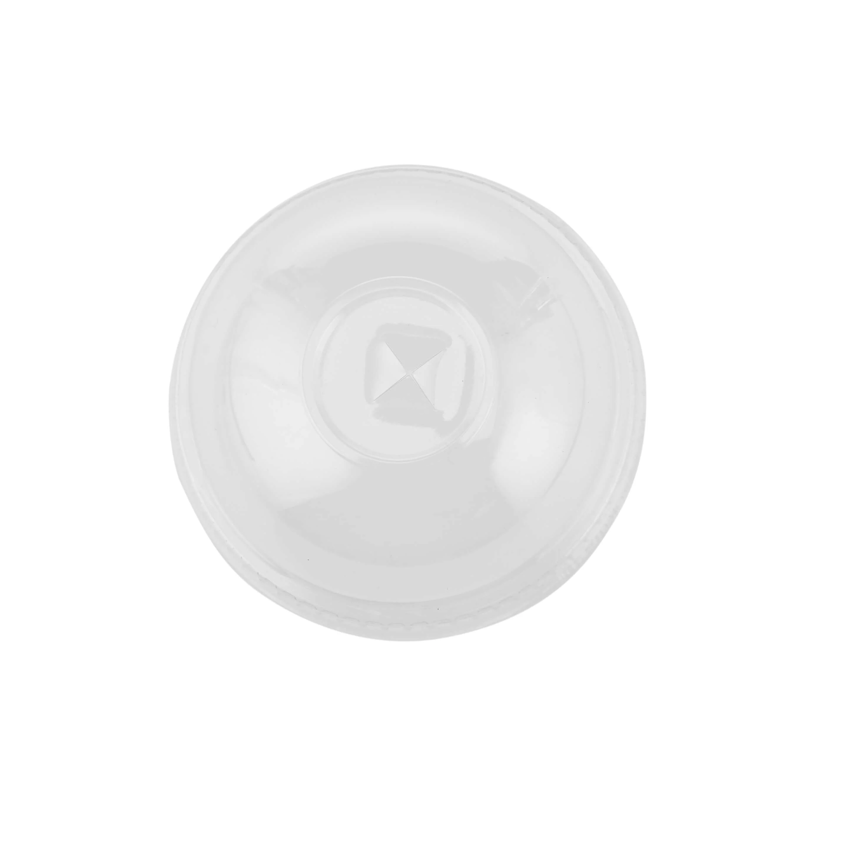 Dome Lid With Hole for PET Juice Cup 12/14/16/20/24 oz, 98 Diameter - Image 2