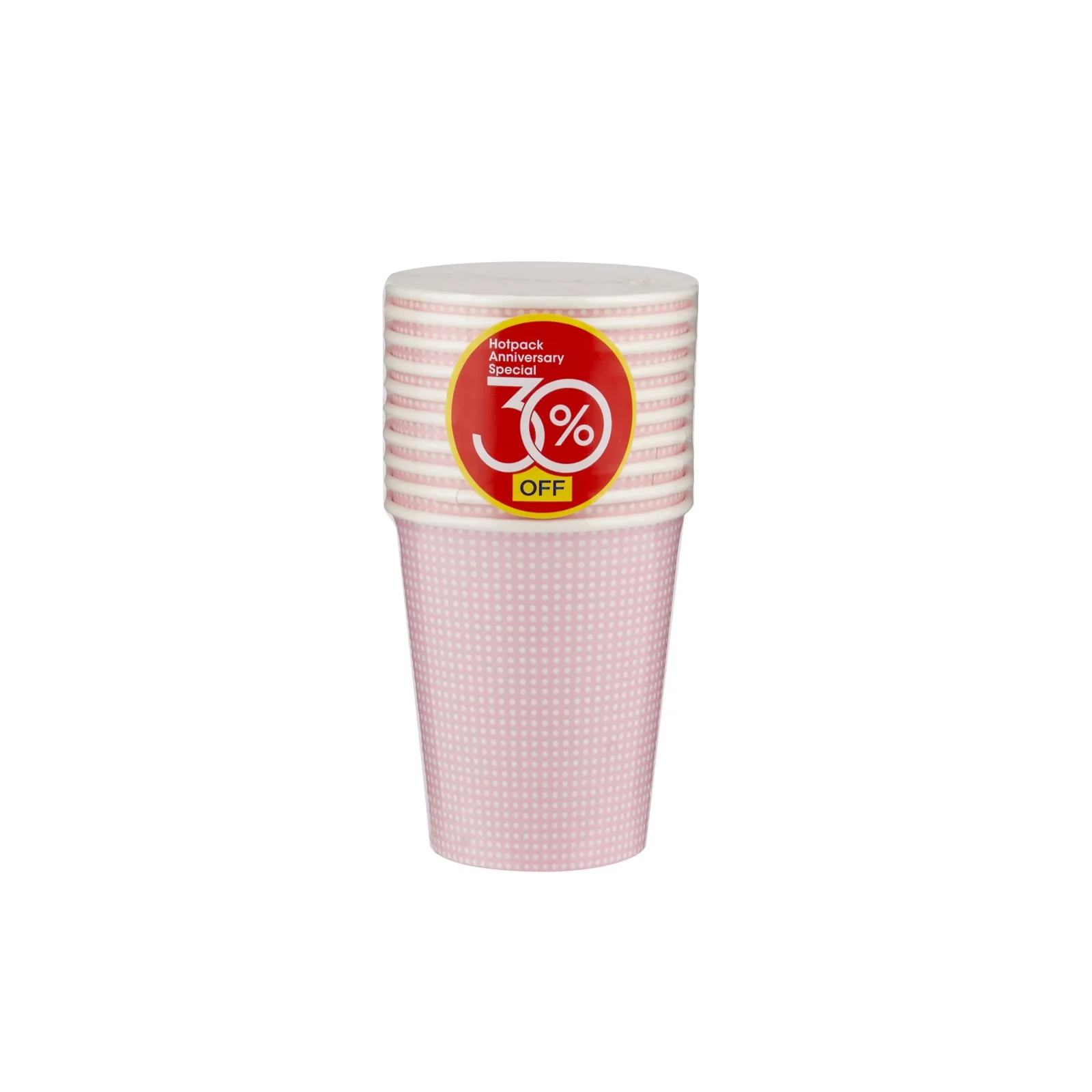 Dotted Design Heavy Duty Single Wall Paper Cups - Image 2