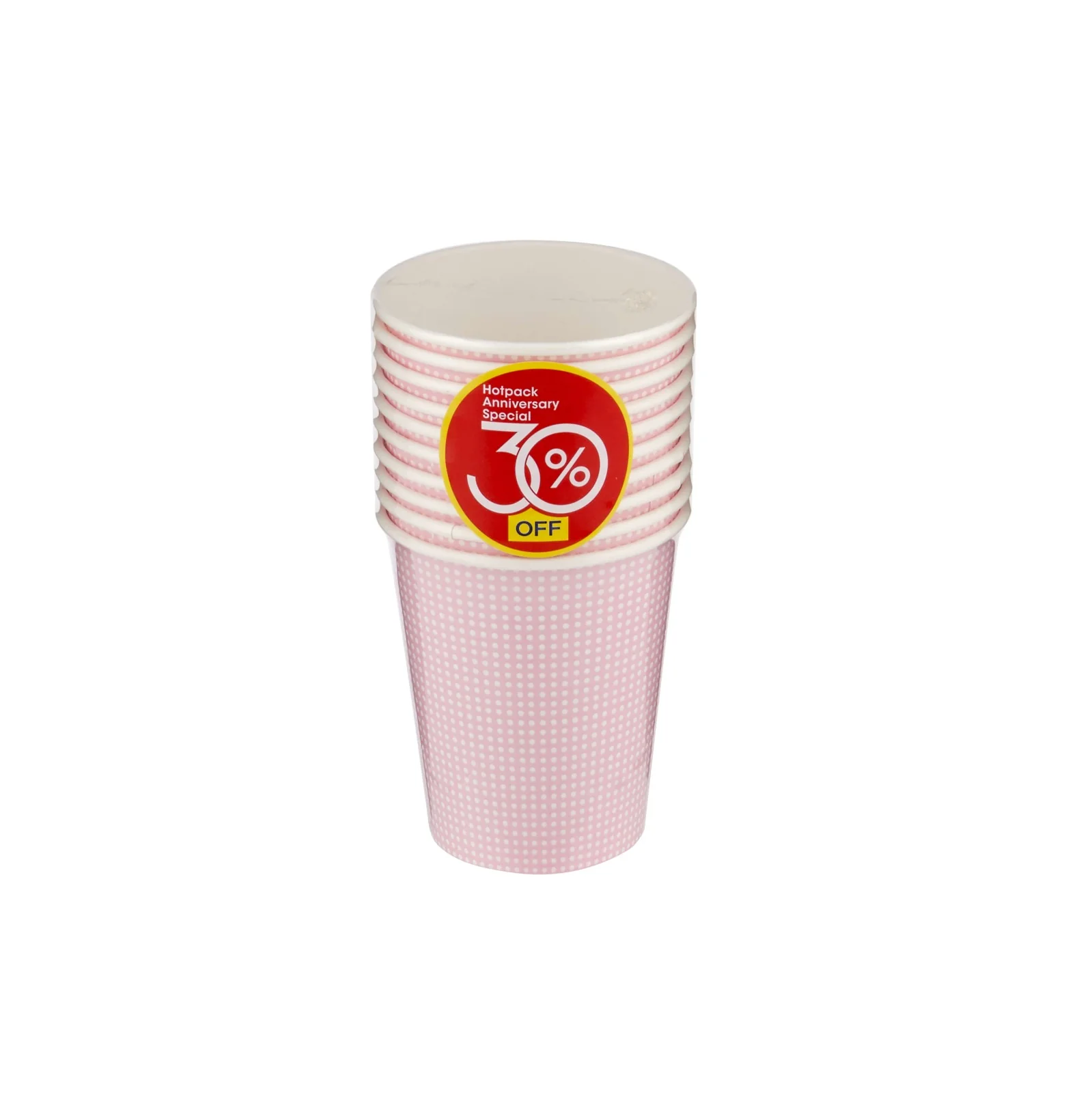 Dotted Design Heavy Duty Single Wall Paper Cups - Image 3