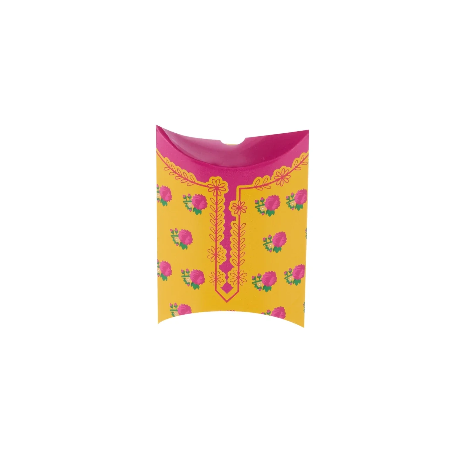 Eid Gift Pillow Pouch (Blue & Yellow) - Image 3