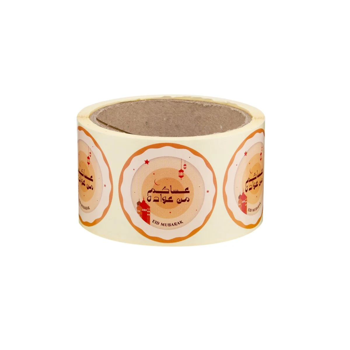 Eid Mubarak Sticker Roll 250 Pieces x 4 Designs - Image 8