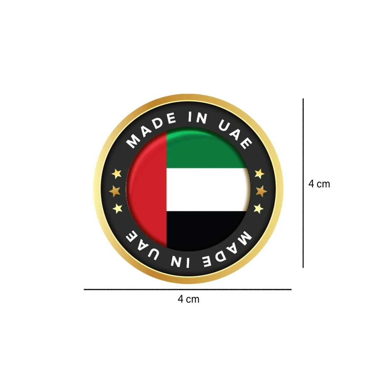 English Made In UAE Sticker Roll 250 Pieces - Image 3