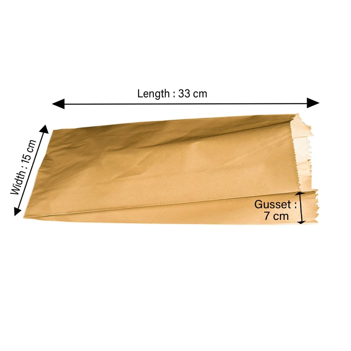 Flat Bottom Paper Bag 15 x 7 x 33 cm
