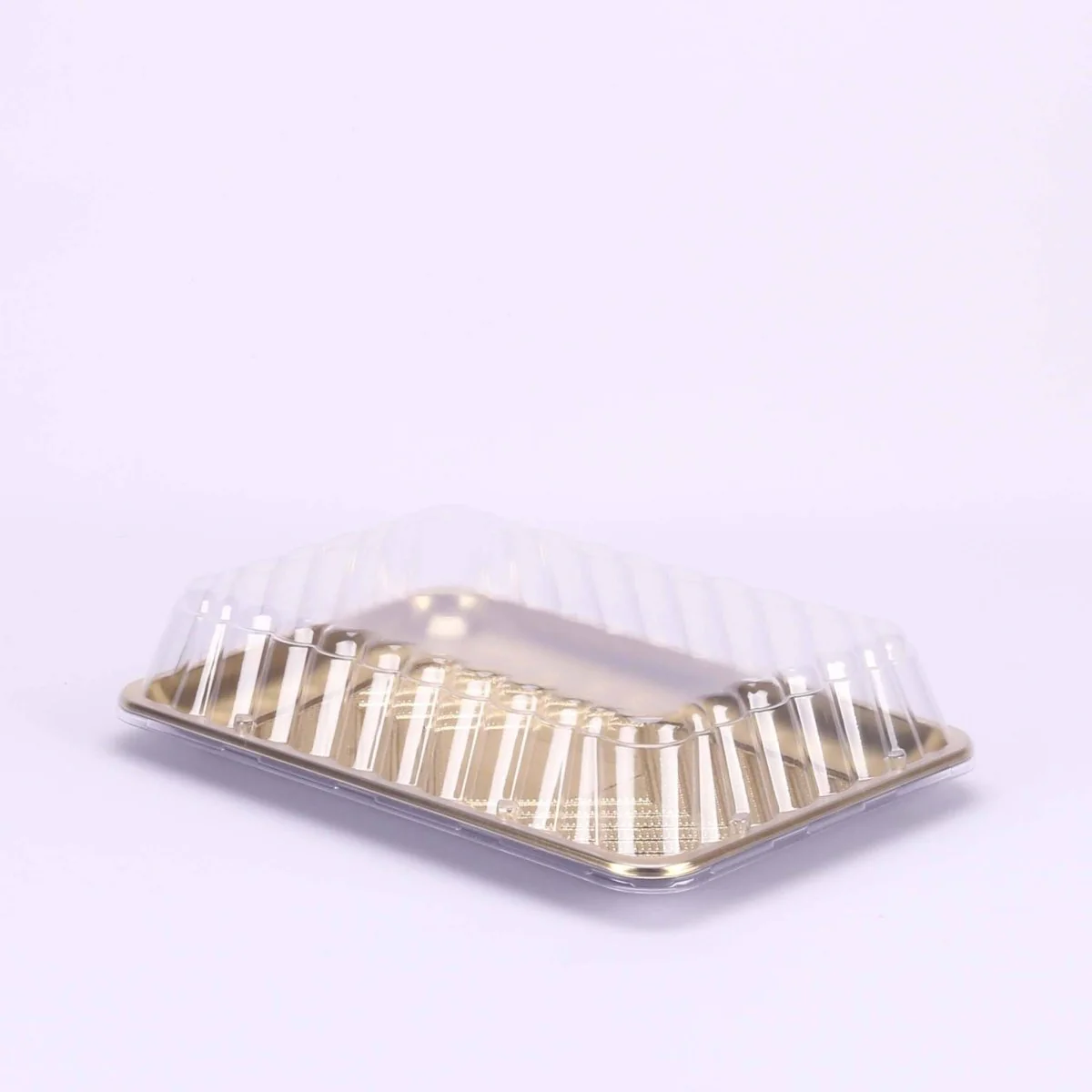 Gold Base Rectangle Cake Container With Lid - Image 6