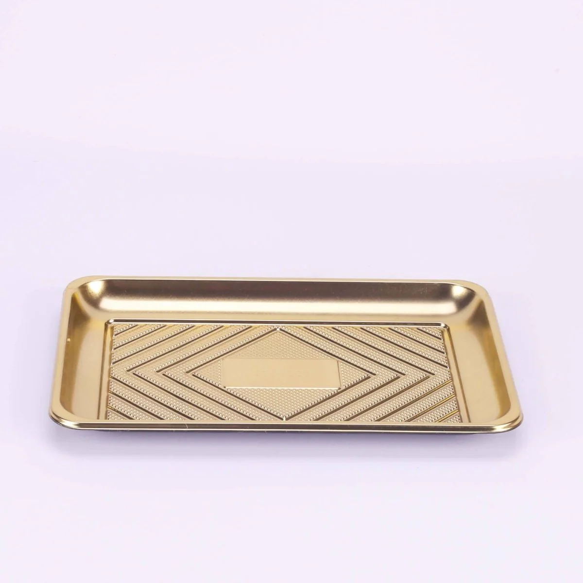 Gold Base Rectangle Cake Container With Lid - Image 8
