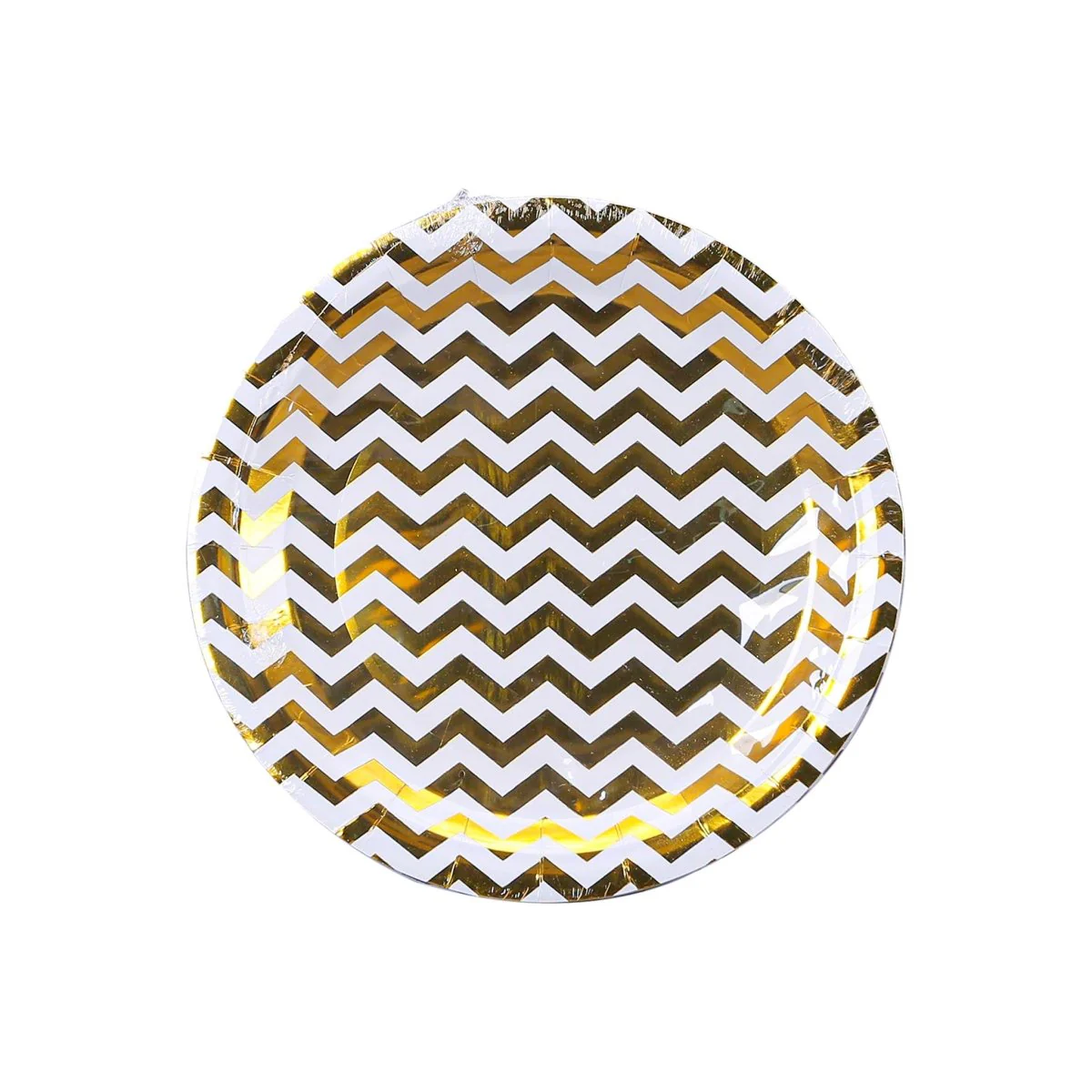 Golden Printed Heavy Duty Paper Plates 25 Pieces