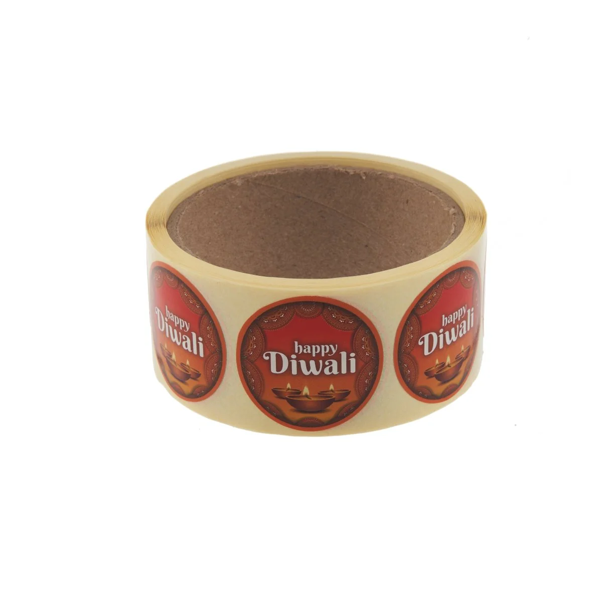 Happy Diwali Sticker Roll 250 Pieces - Image 3