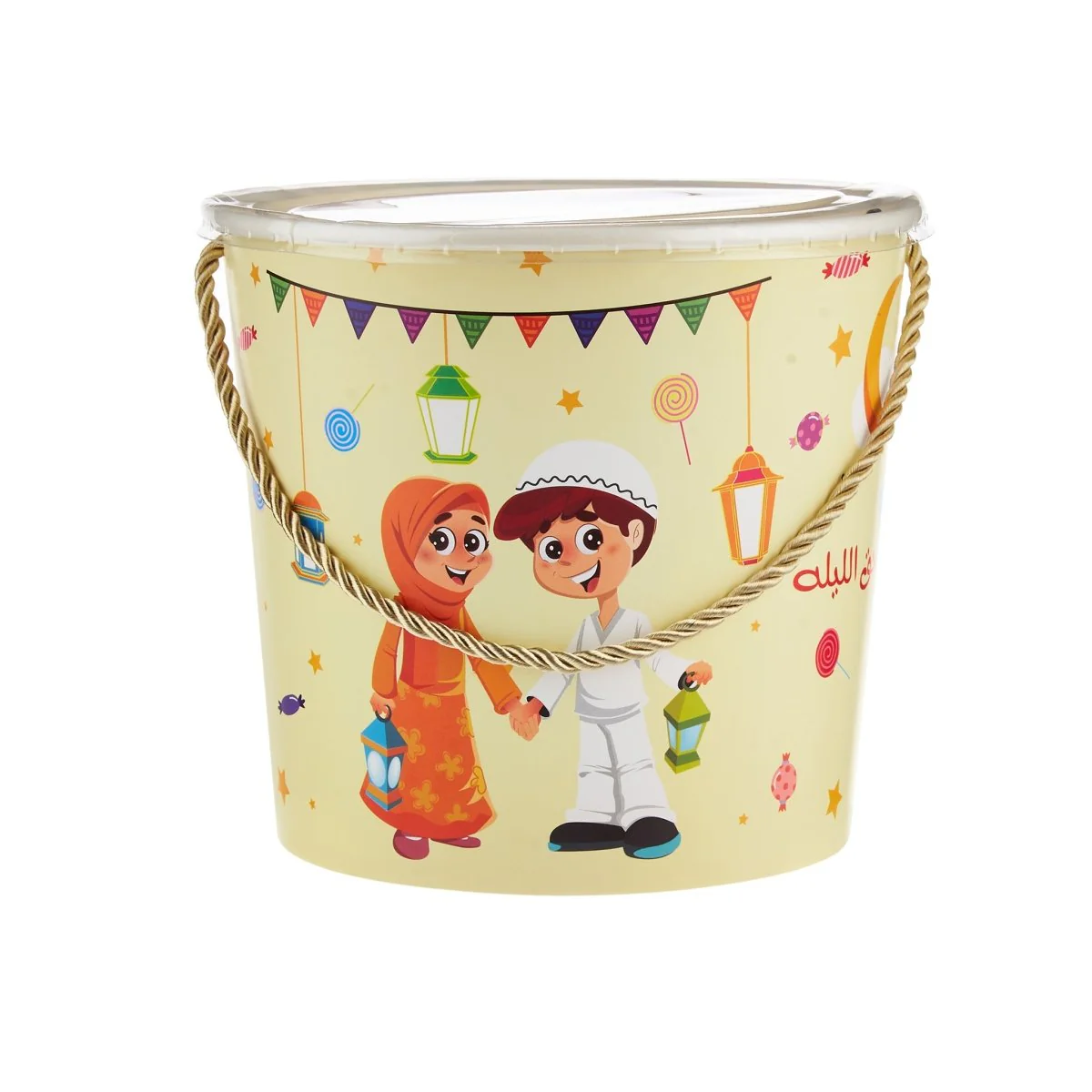 Ramadan Theme Printed Gift Bucket For Kids - Image 3