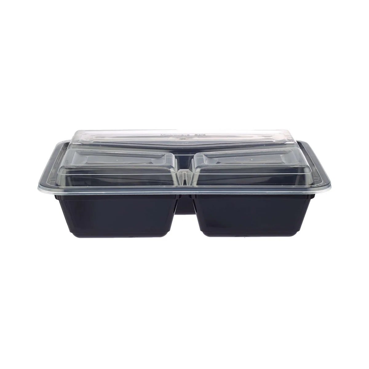Heavy Duty Black Base Rectangular 3-Compartment Container 300 Pieces - Image 5