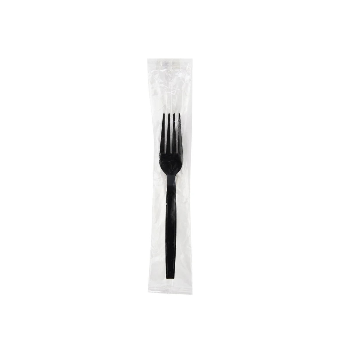 Heavy Duty Fork Black Plastic Individually Wrap 500 Pieces