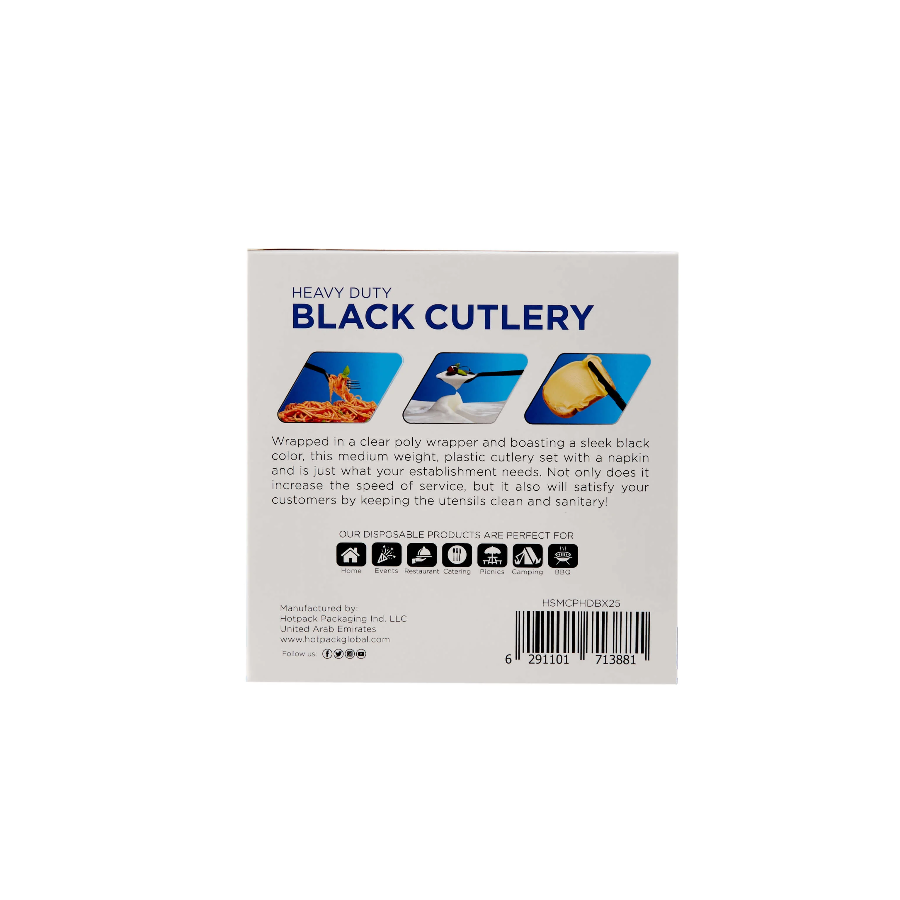 Heavy Duty Plastic Cutlery Set - Image 13