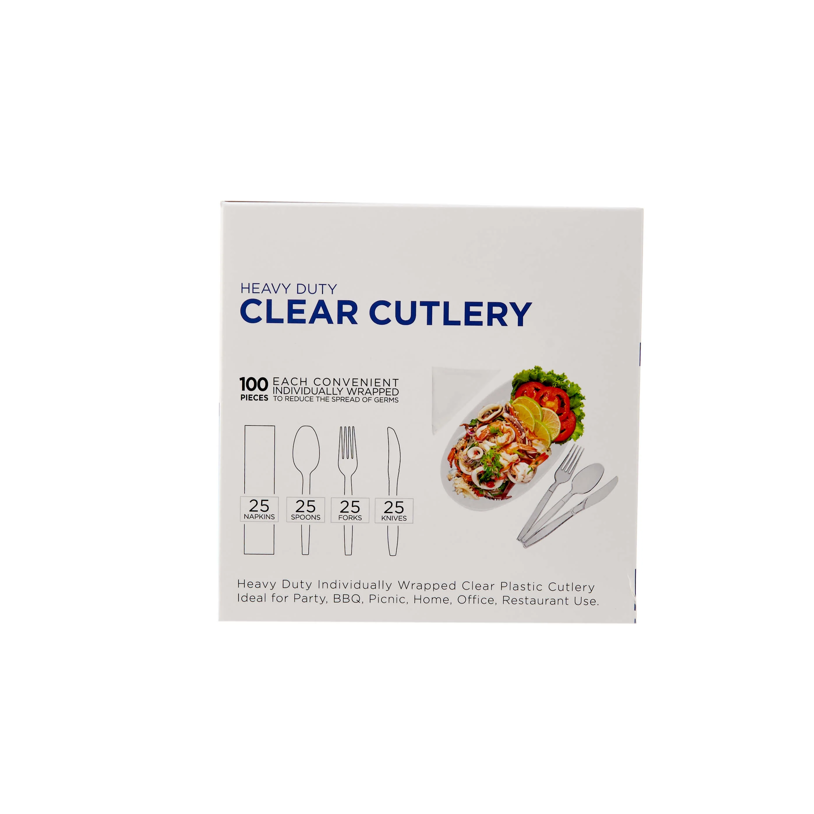 Heavy Duty Plastic Cutlery Set - Image 2