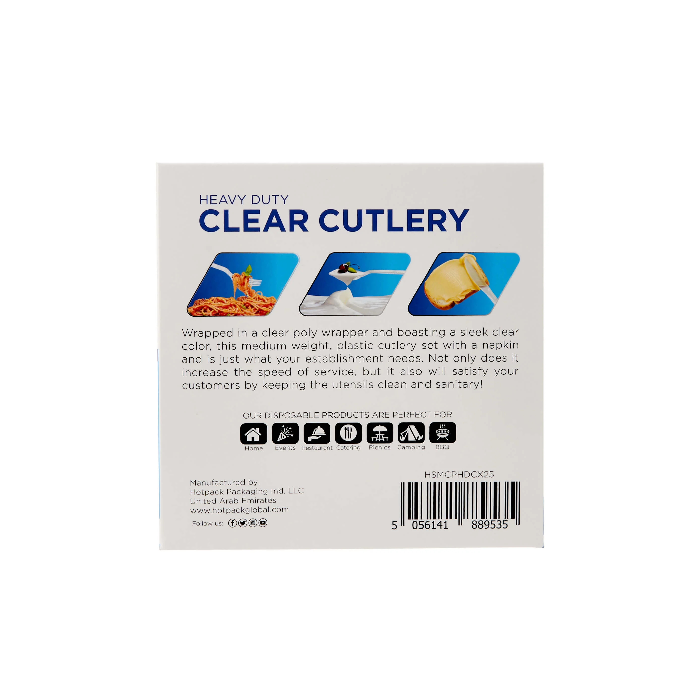 Heavy Duty Plastic Cutlery Set - Image 3