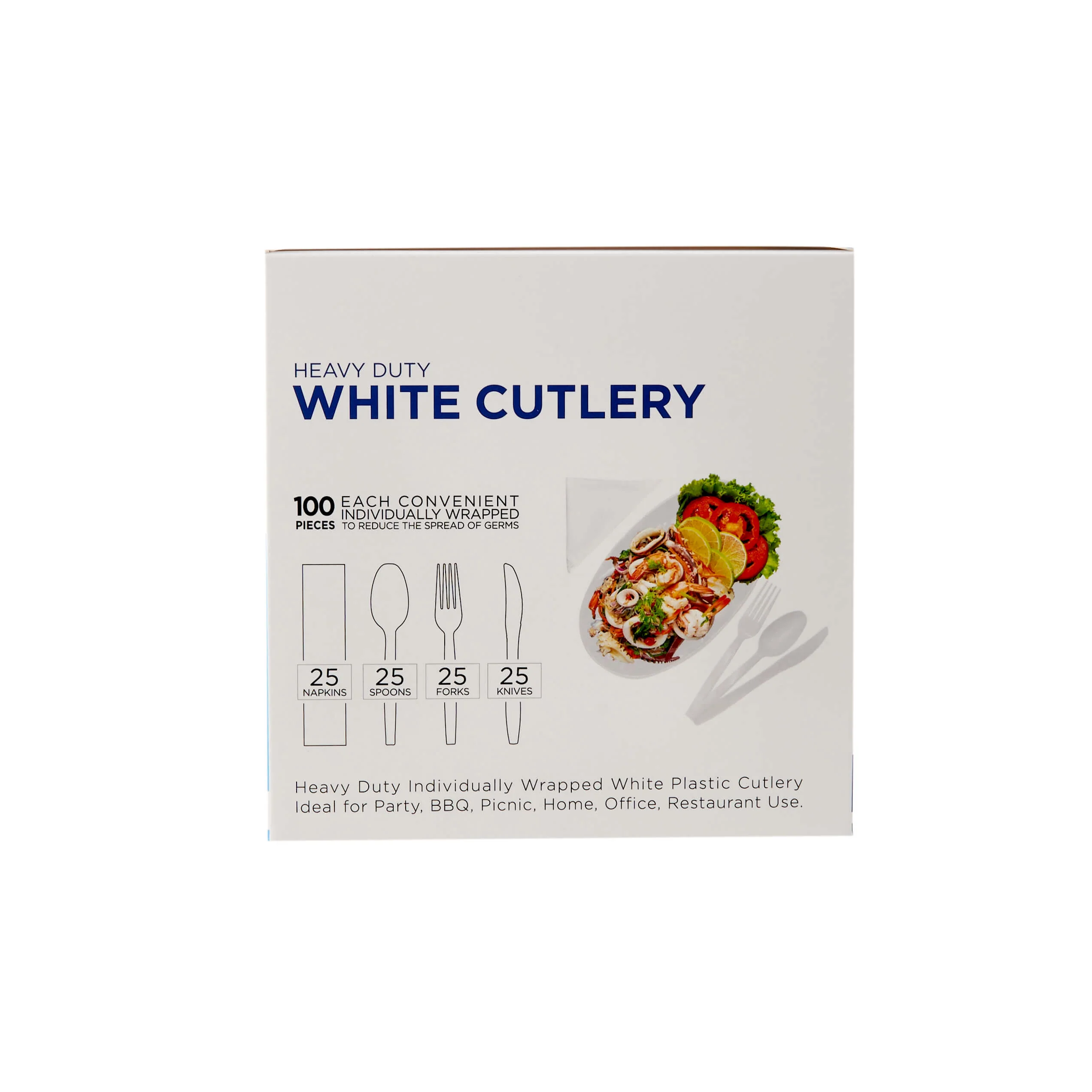 Heavy Duty Plastic Cutlery Set - Image 7