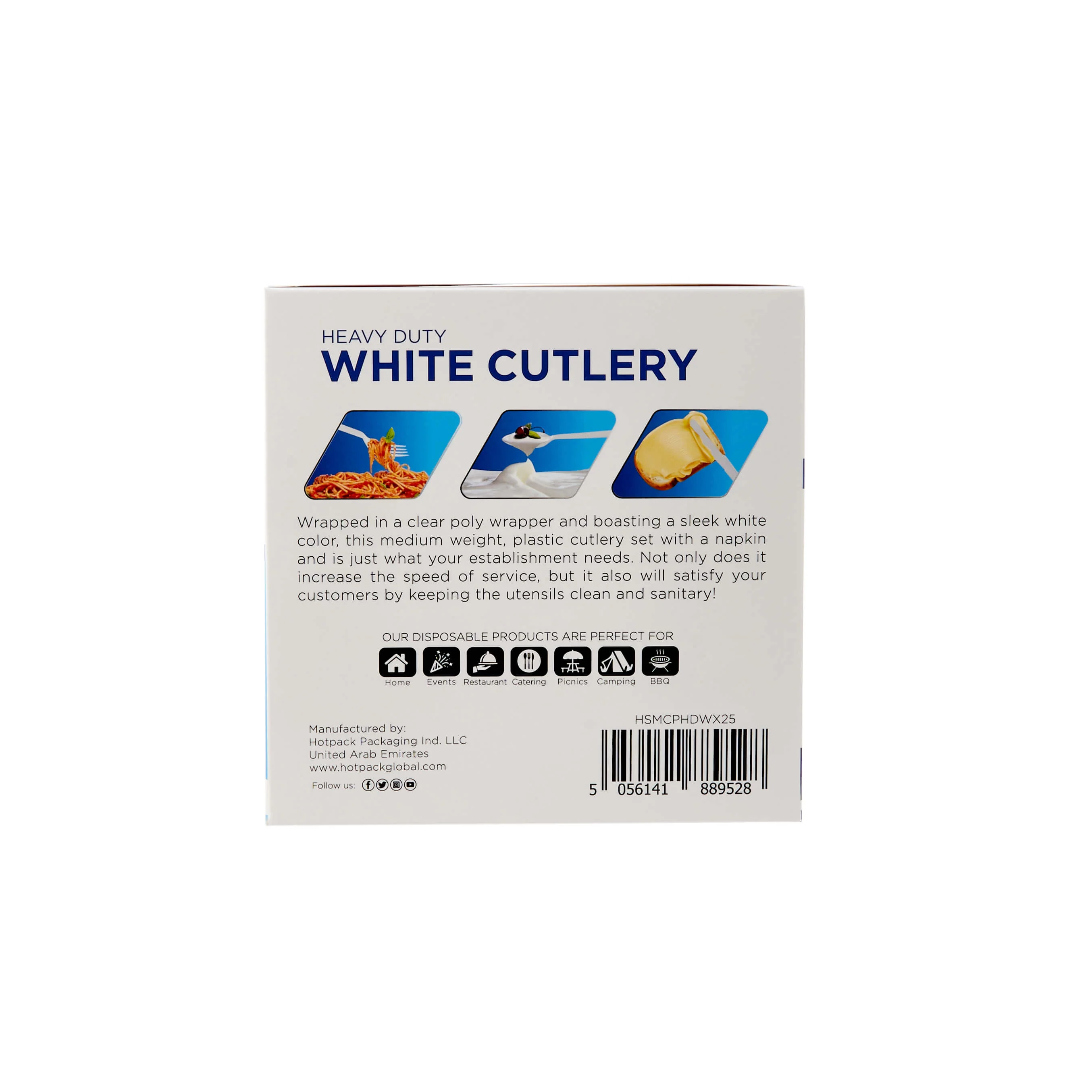 Heavy Duty Plastic Cutlery Set - Image 8