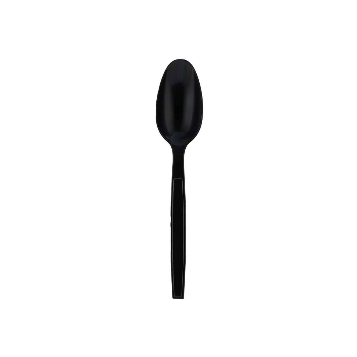 Heavy Duty Spoon Black Plastic Individually Wrap 500 Pieces - Image 2