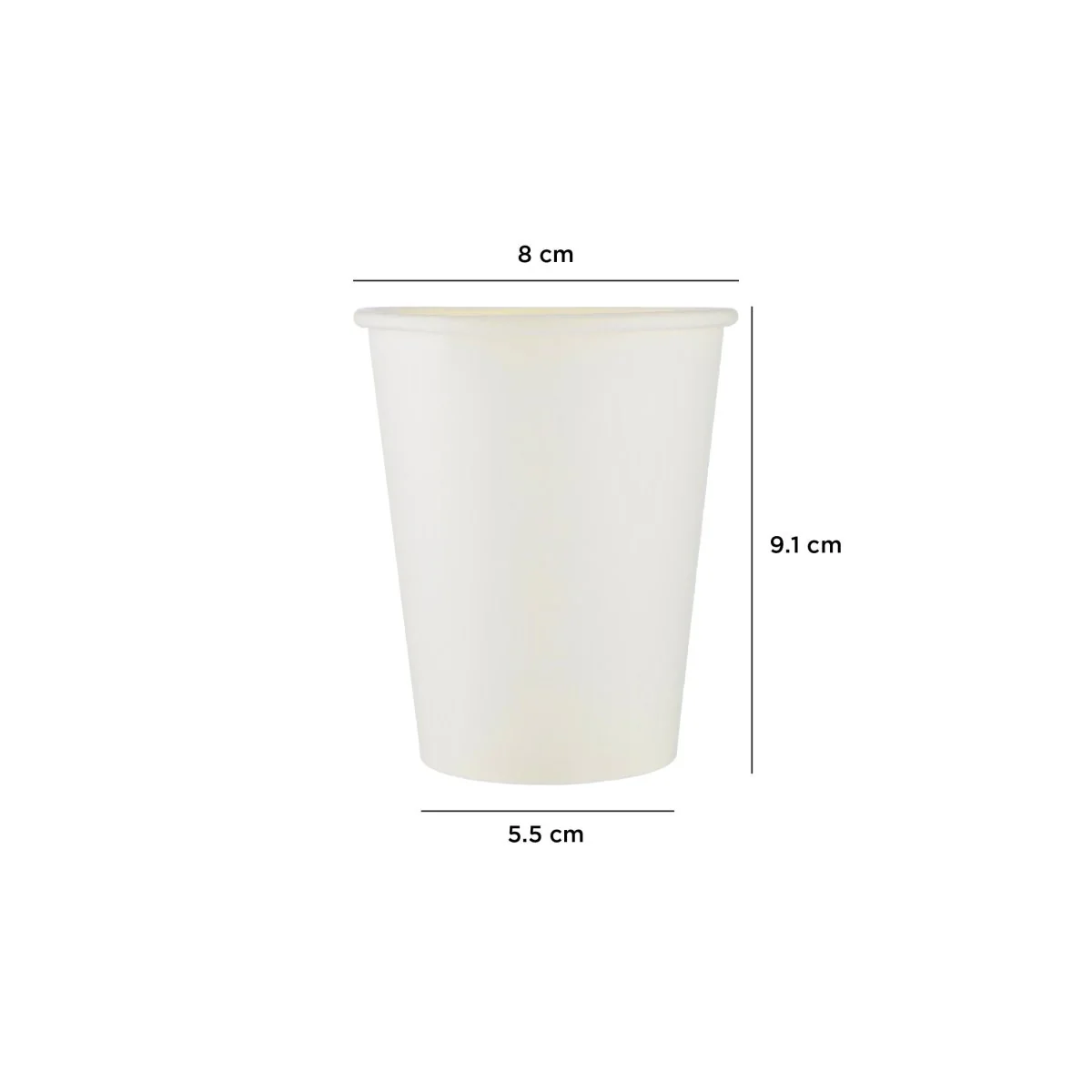 Heavy Duty White Single Wall Paper Cups - Image 4