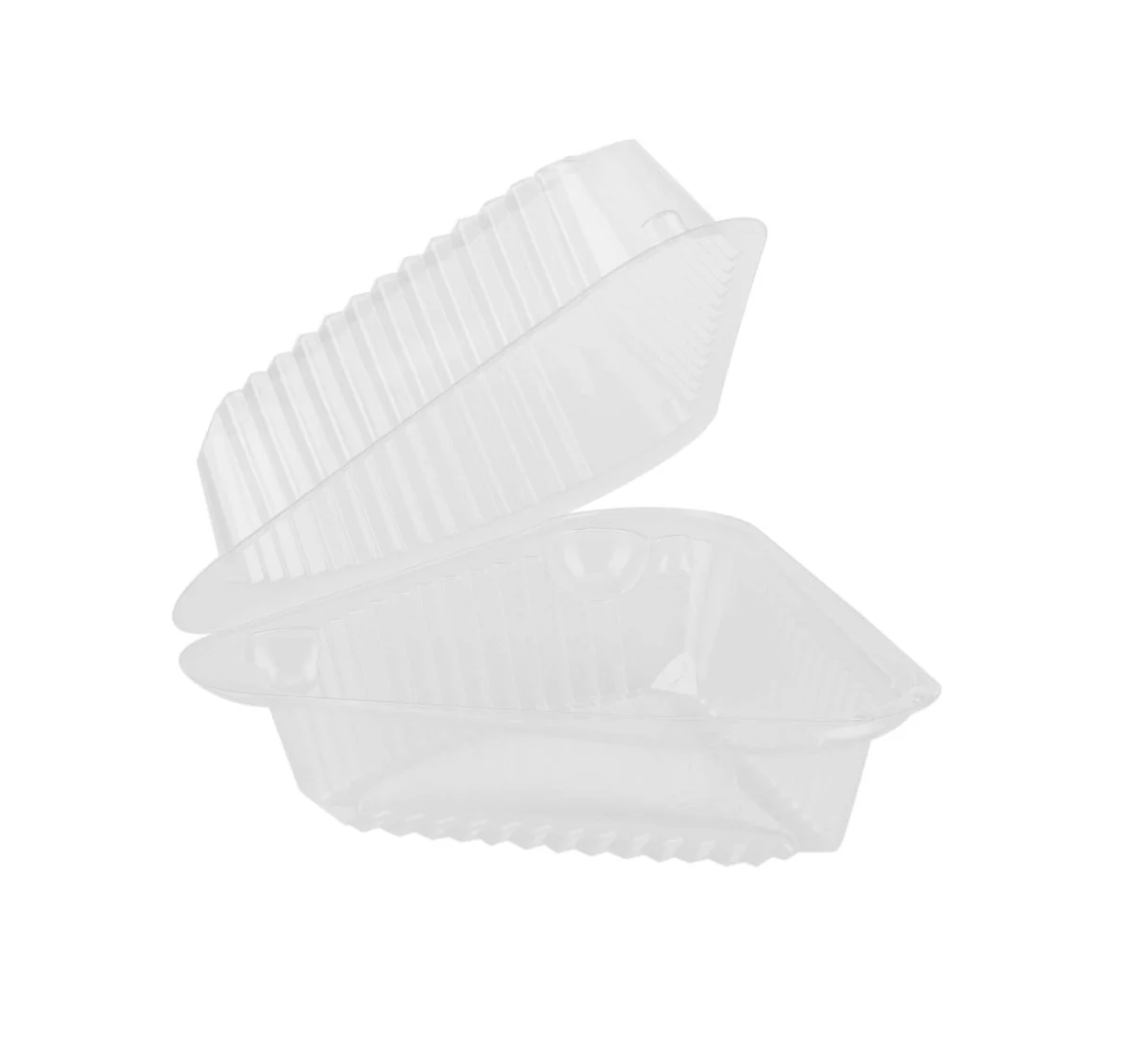 Hinged Triangle Clear Cake slice container - Image 2