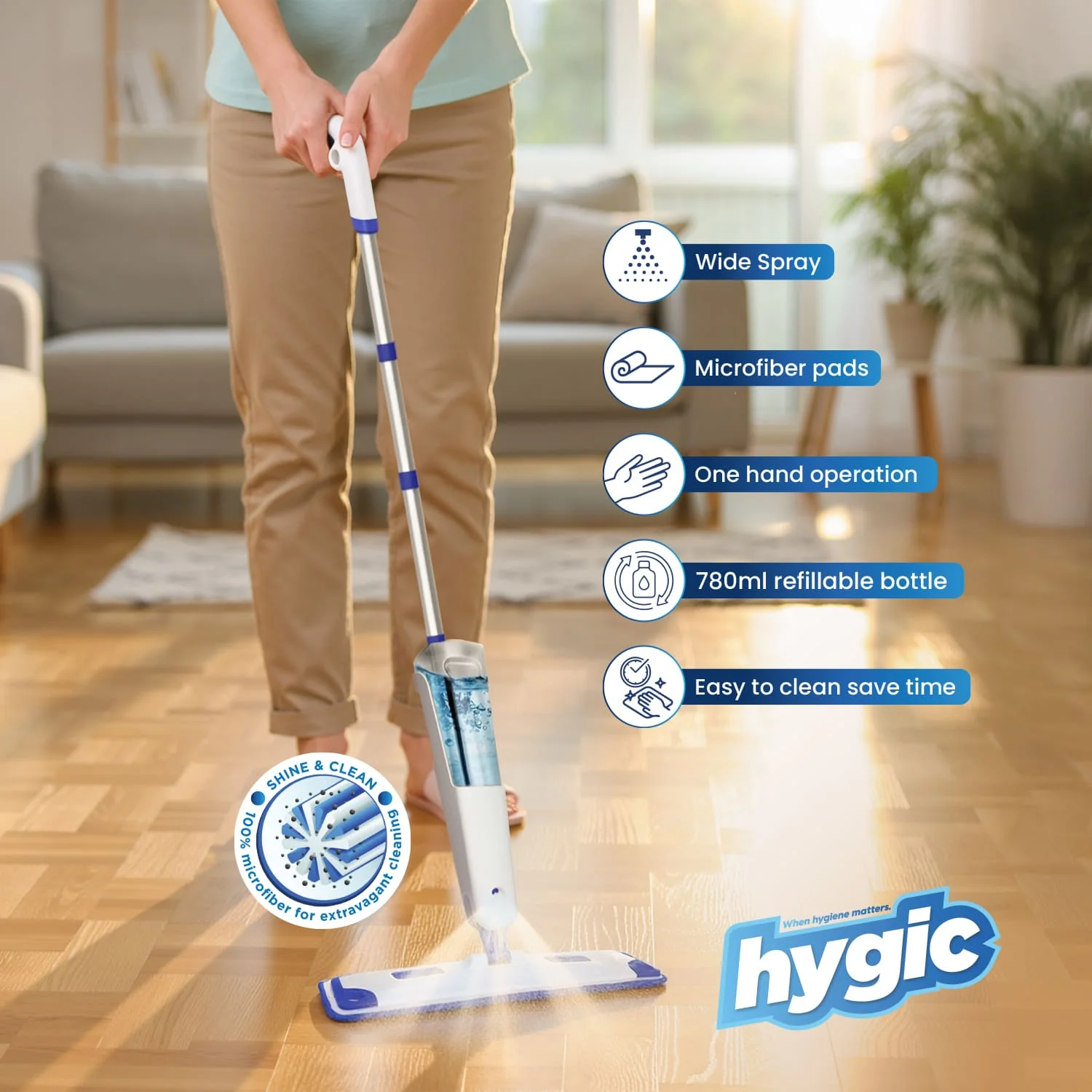 Hygic Spray Mop Set - Image 7
