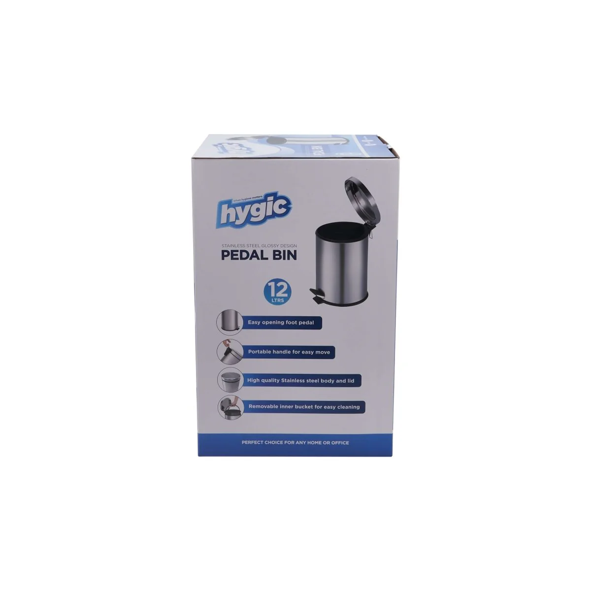 Hygic Stainless Steel Pedal Bin | Dust Bin - Image 27
