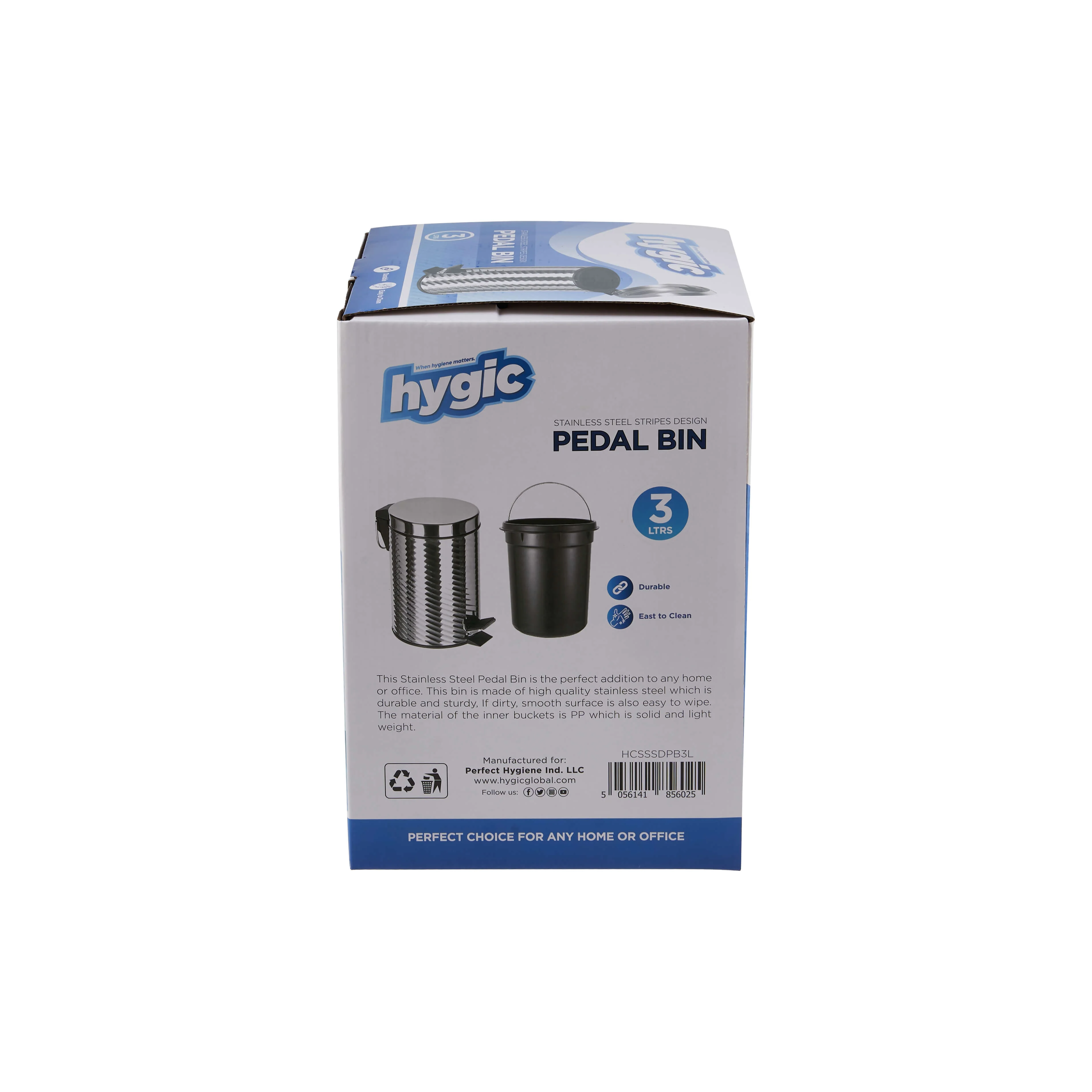 Hygic Stainless Steel Pedal Bin | Dust Bin - Image 51