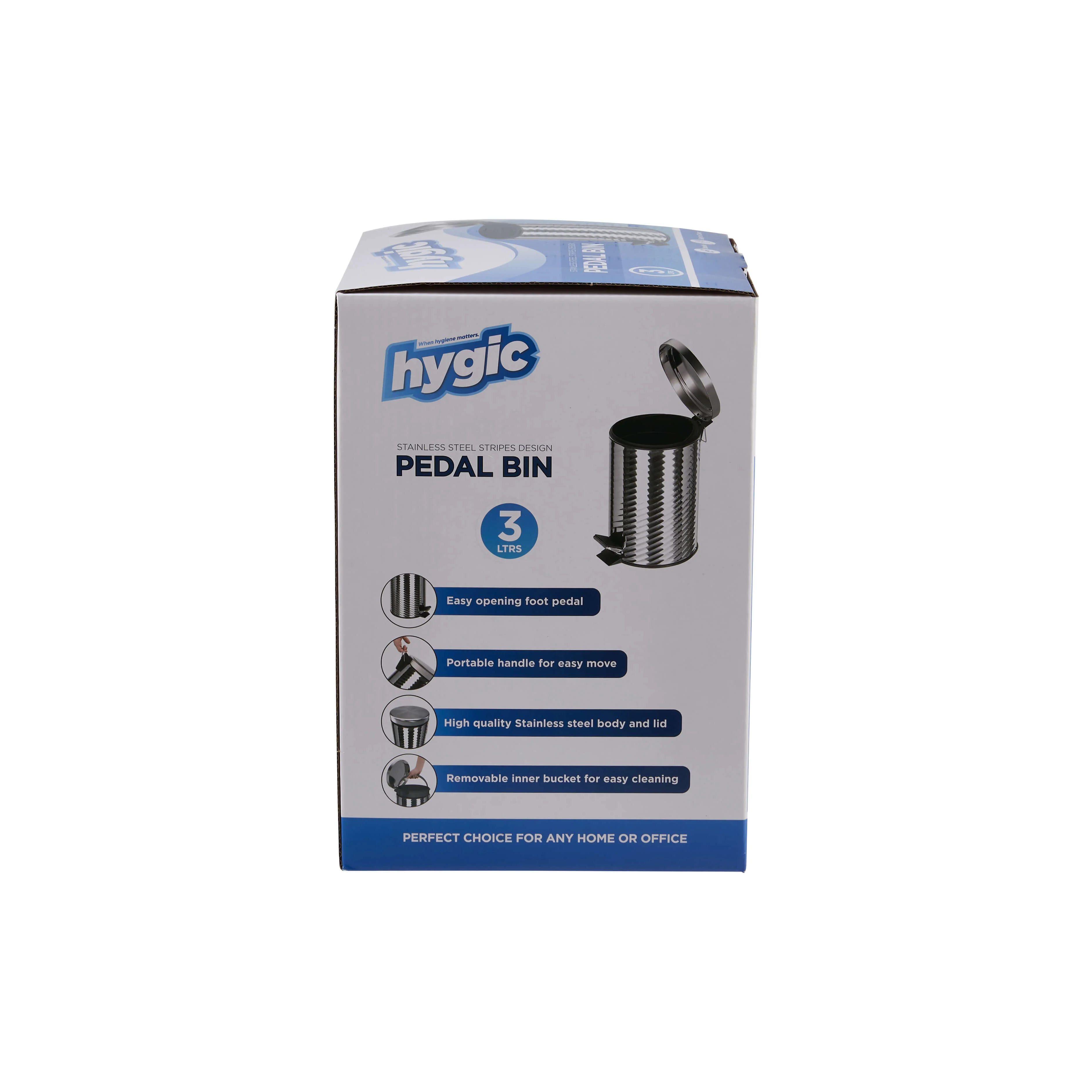 Hygic Stainless Steel Pedal Bin | Dust Bin - Image 54