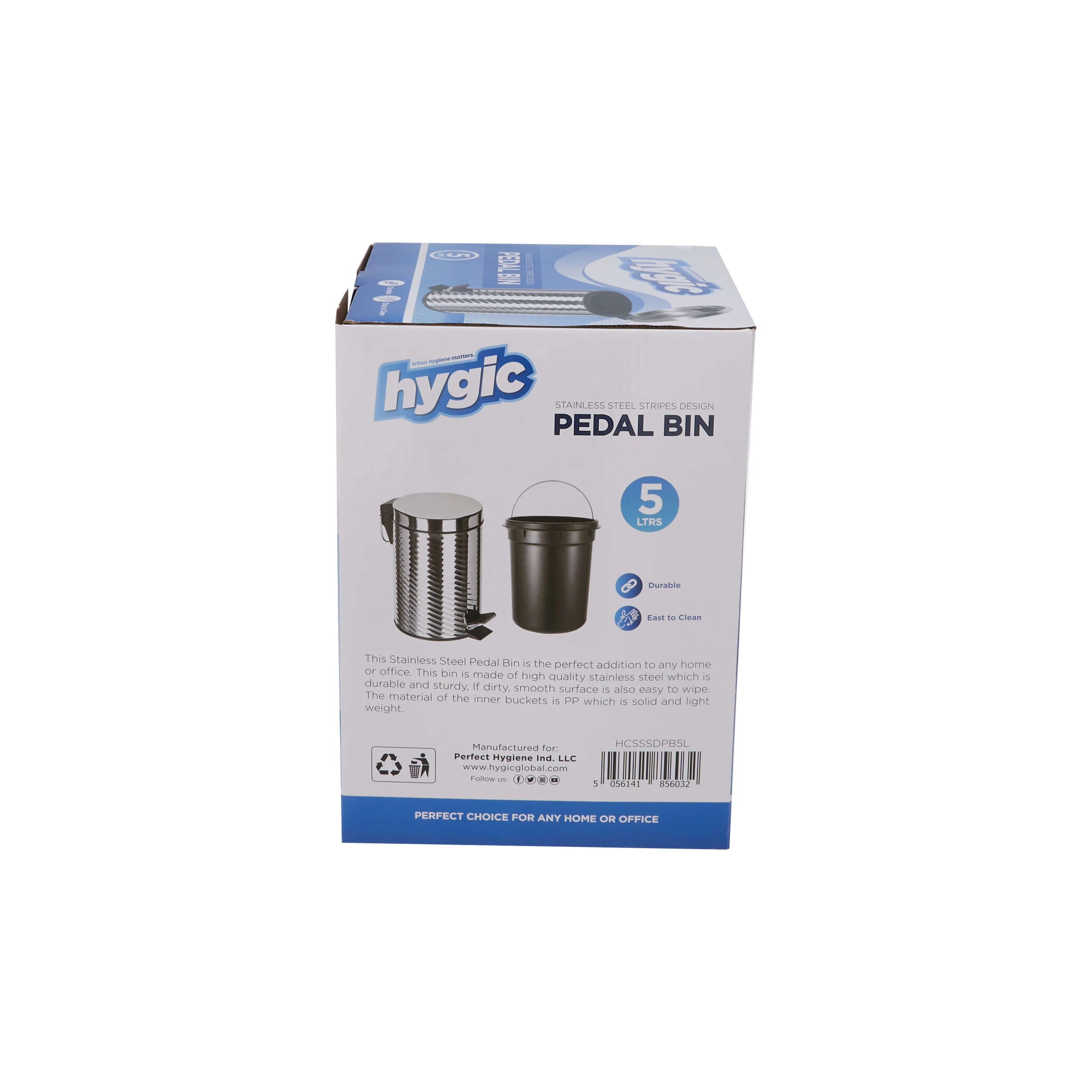 Hygic Stainless Steel Pedal Bin | Dust Bin - Image 63