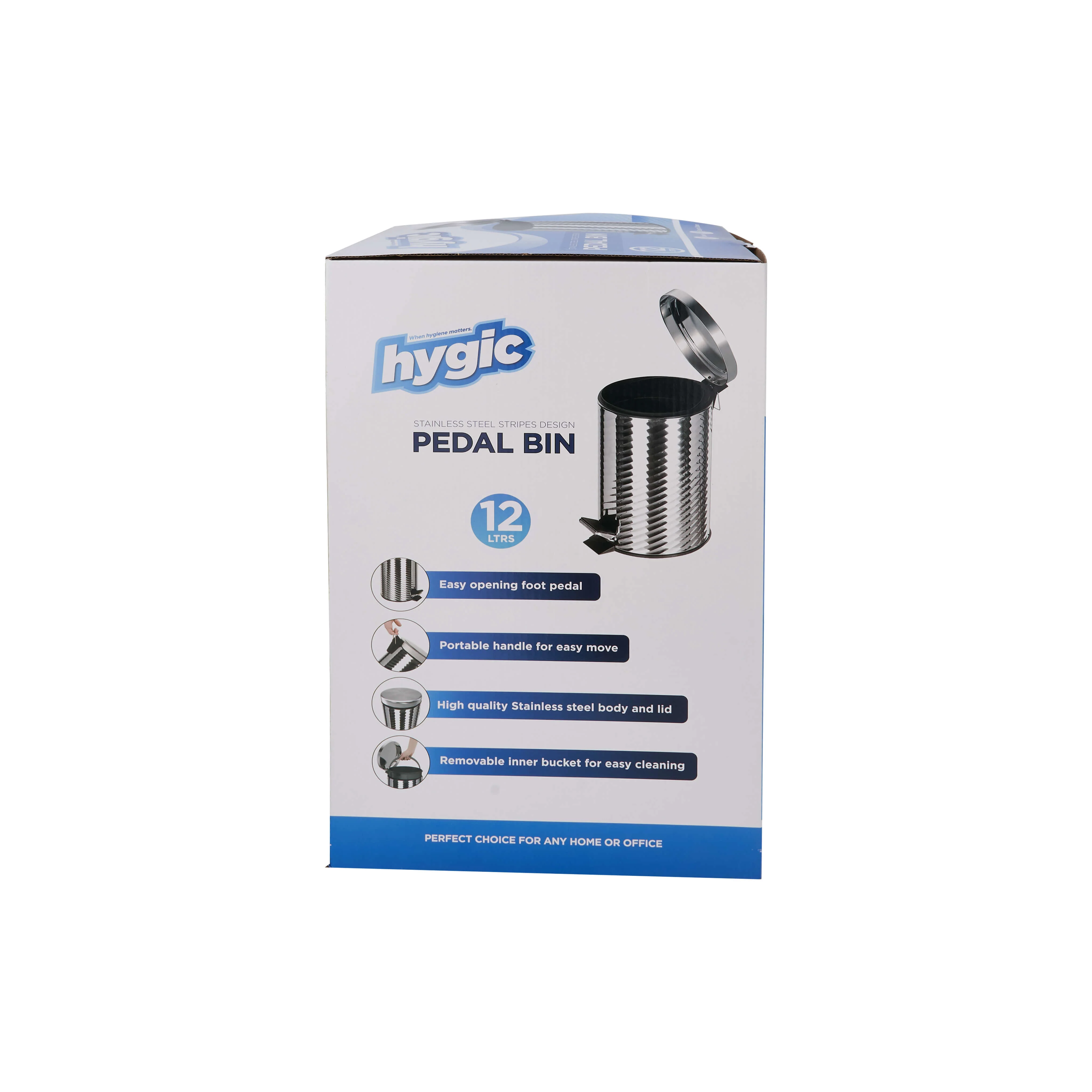 Hygic Stainless Steel Pedal Bin | Dust Bin - Image 71
