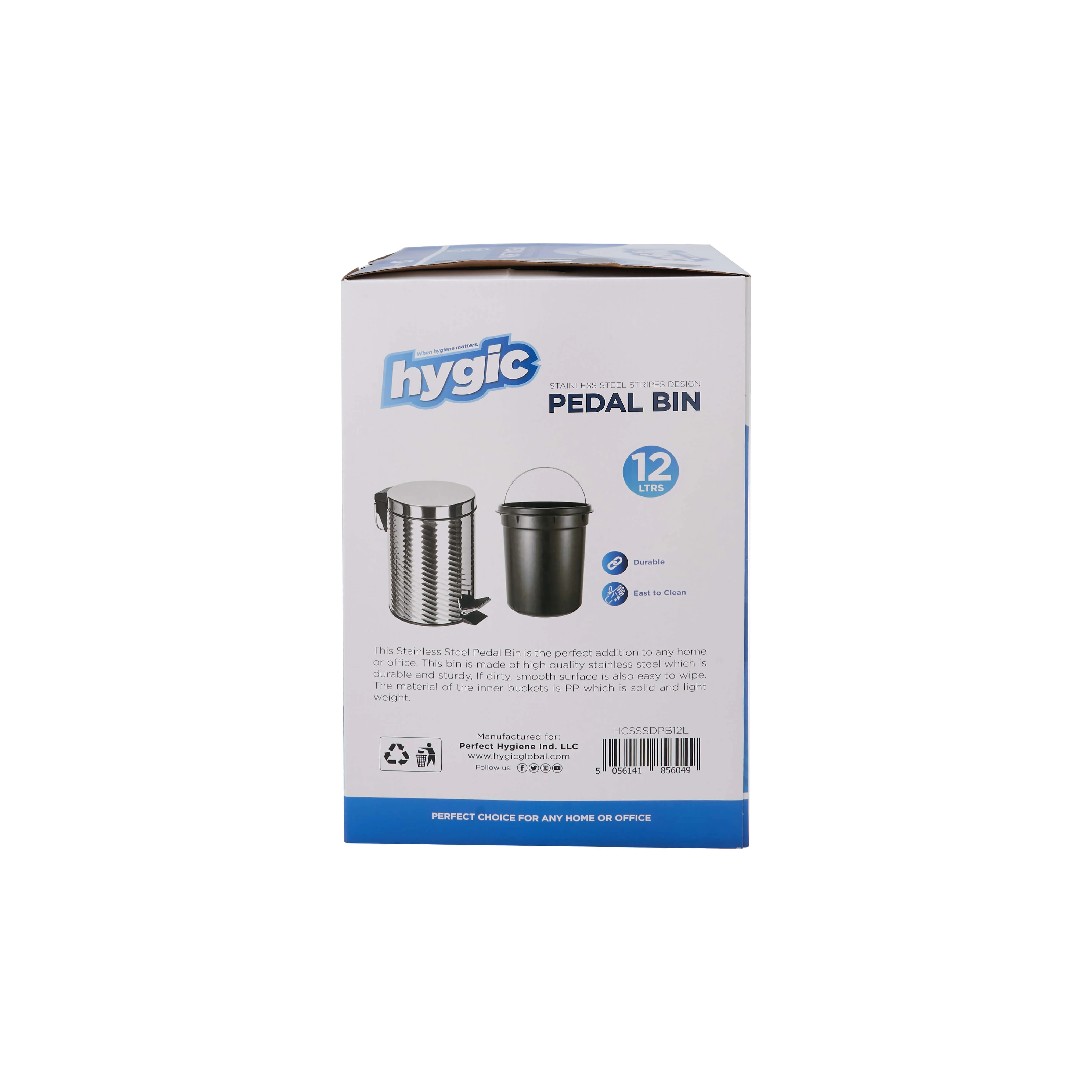 Hygic Stainless Steel Pedal Bin | Dust Bin - Image 72