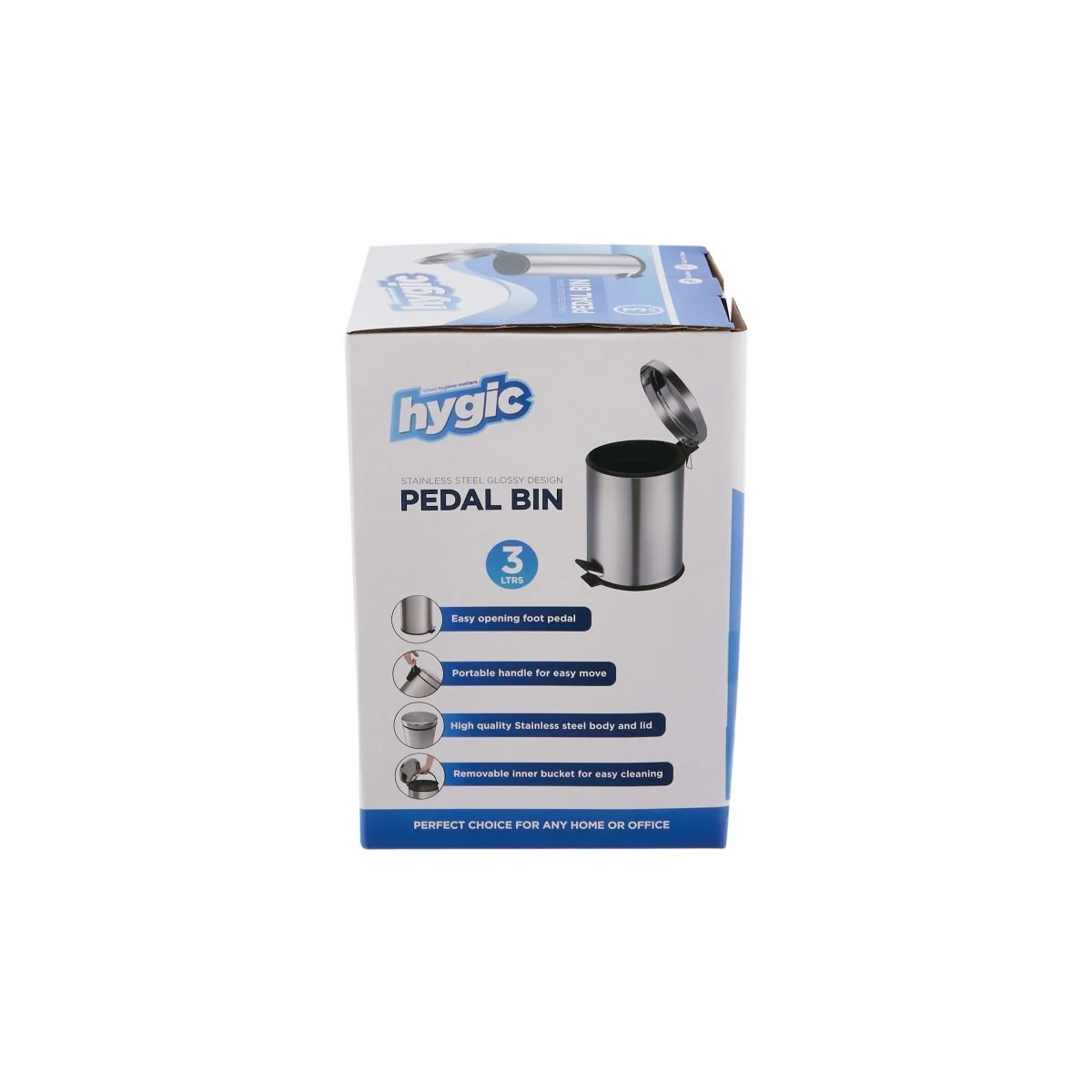 Hygic Stainless Steel Pedal Bin | Dust Bin - Image 9