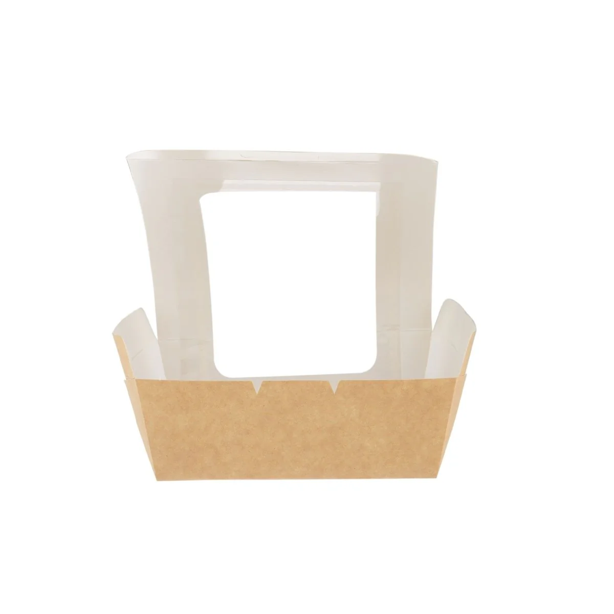 Kraft Box with Wider Window 13 x 13 cm | 250 Pieces - Image 3