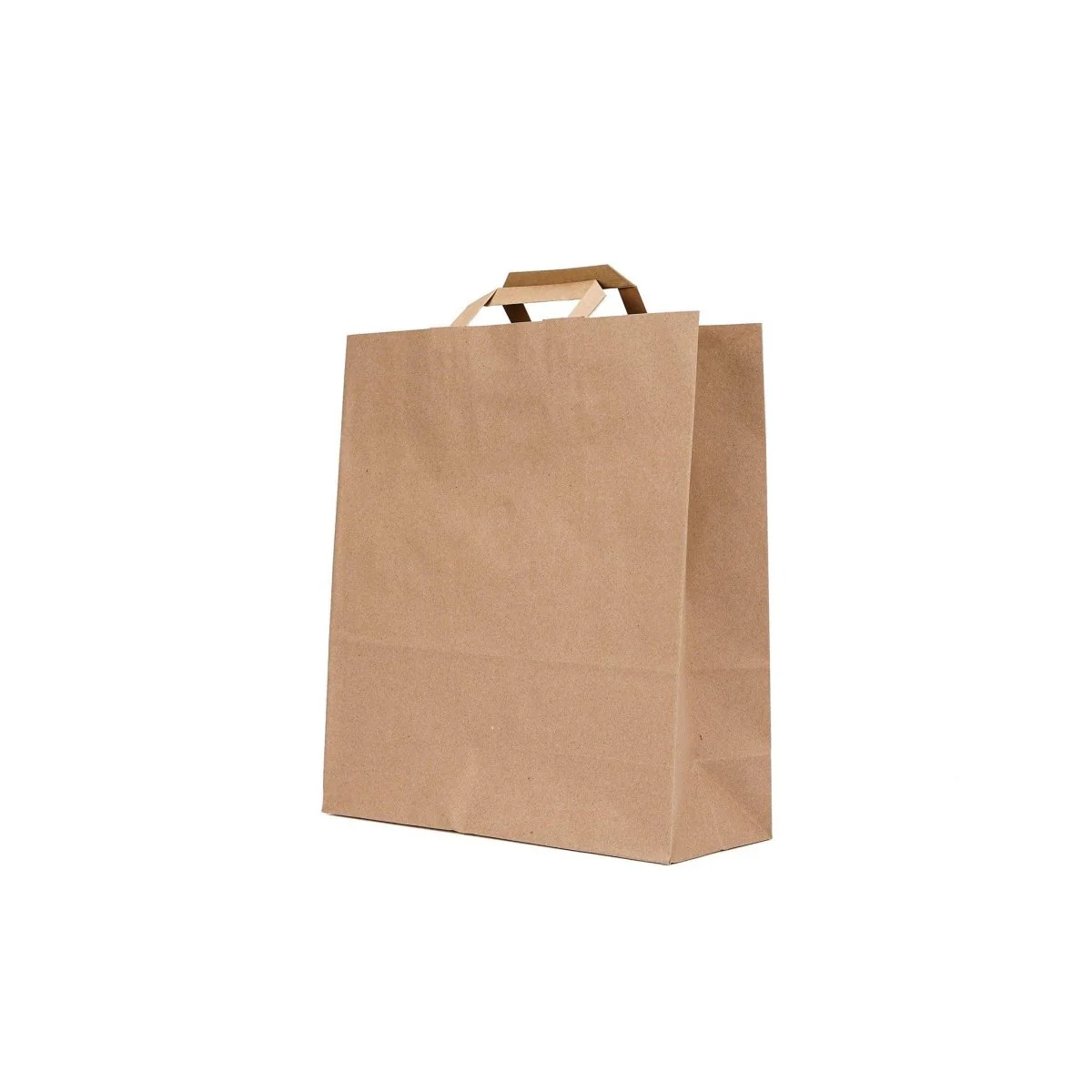 Kraft Brown Paper Bag Flat Handle 32x12x35 cm - Image 2