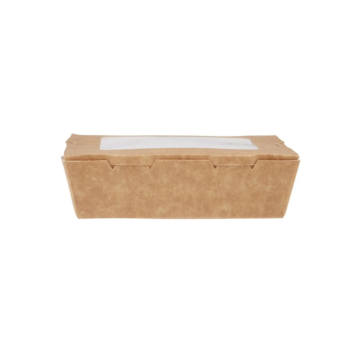 Kraft Brown Top Lunch Box with Window - Image 2