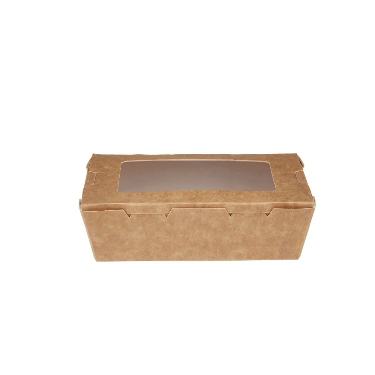 Kraft Brown Top Lunch Box with Window - Image 3