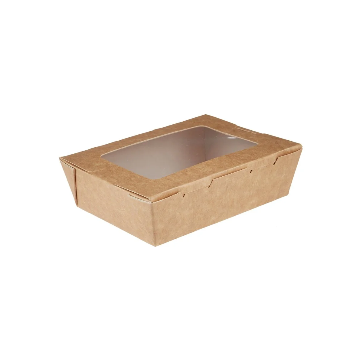 Kraft Brown Top Lunch Box with Window - Image 4