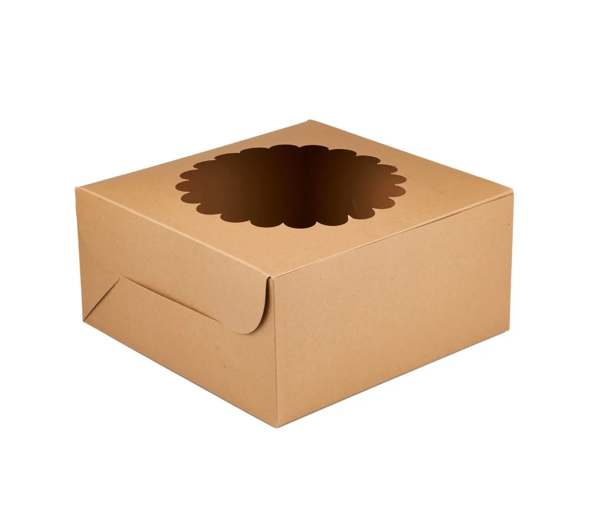 Kraft Cake Box Round With Window 100 Pieces - Image 2