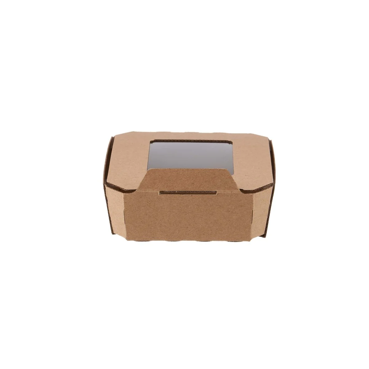 Kraft Flute Punnet Container With Window - Image 2