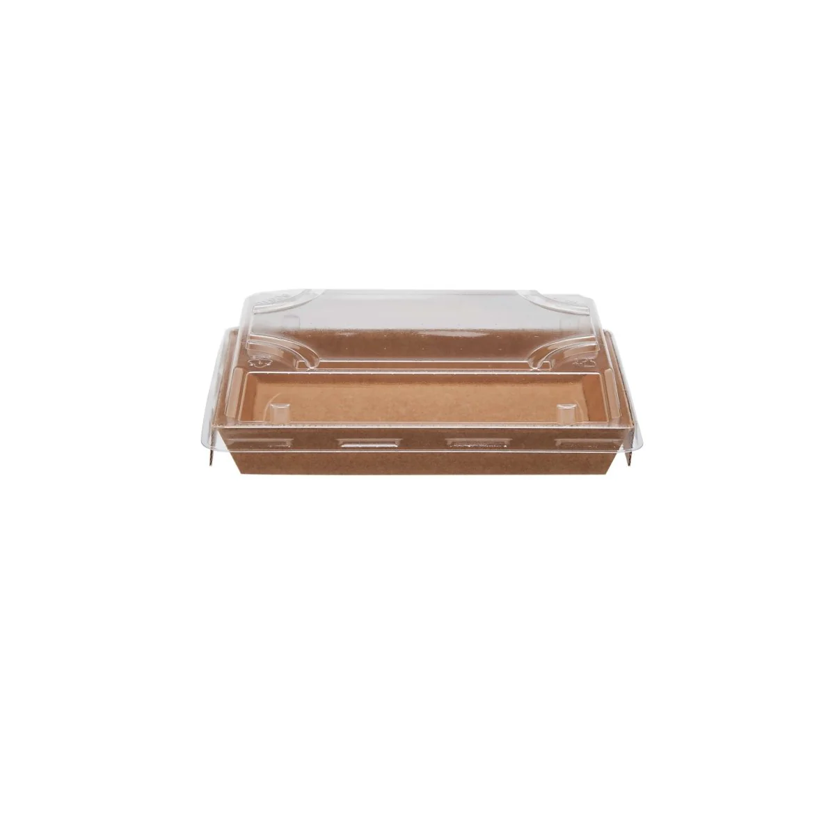 Kraft Flute Sushi Container With Lid - Image 3