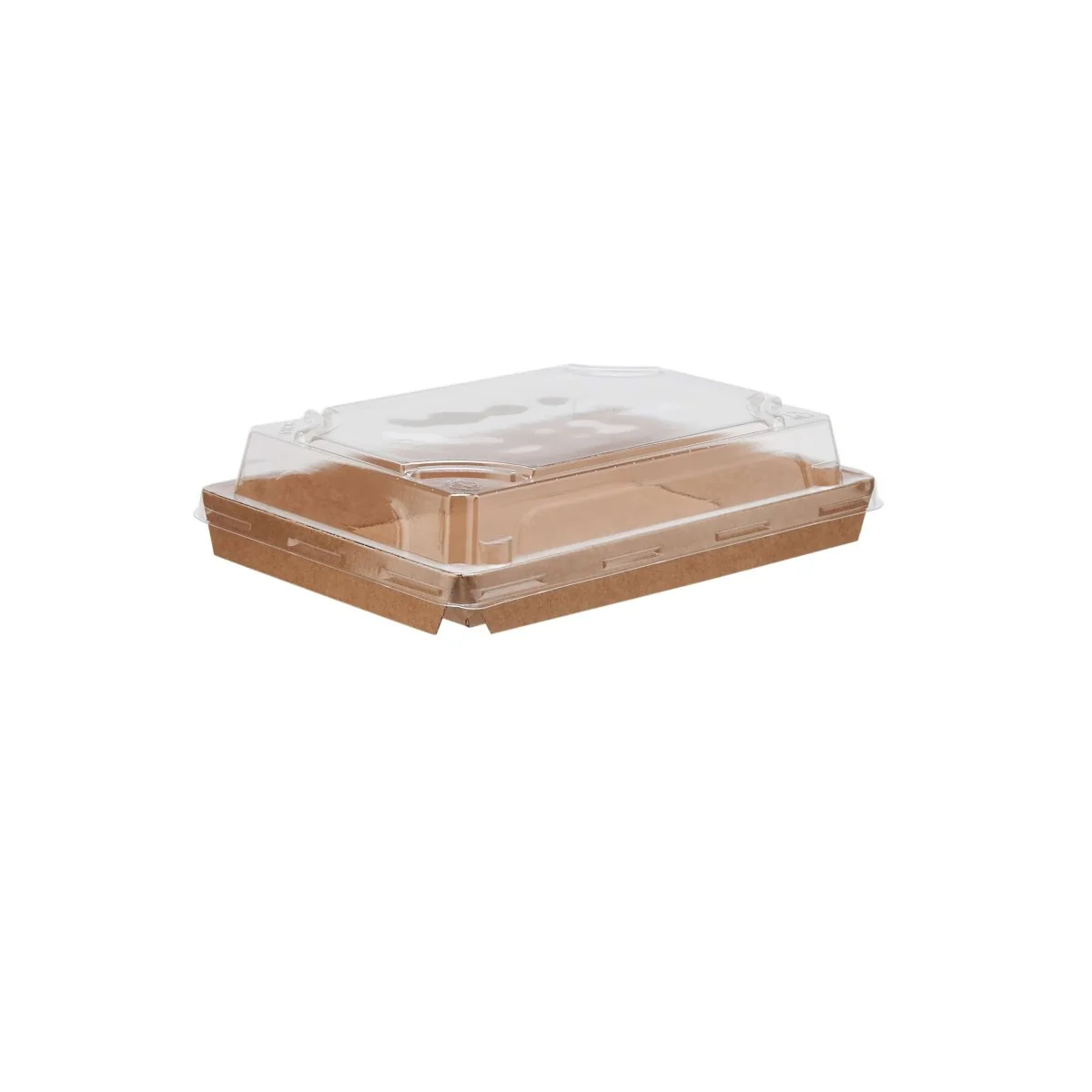 Kraft Flute Sushi Container With Lid - Image 6