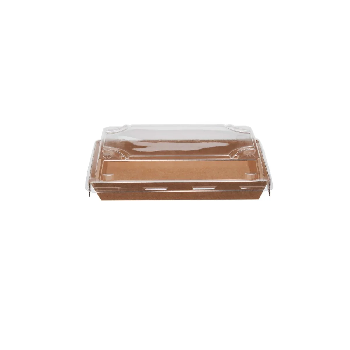 Kraft Flute Sushi Container With Lid - Image 9