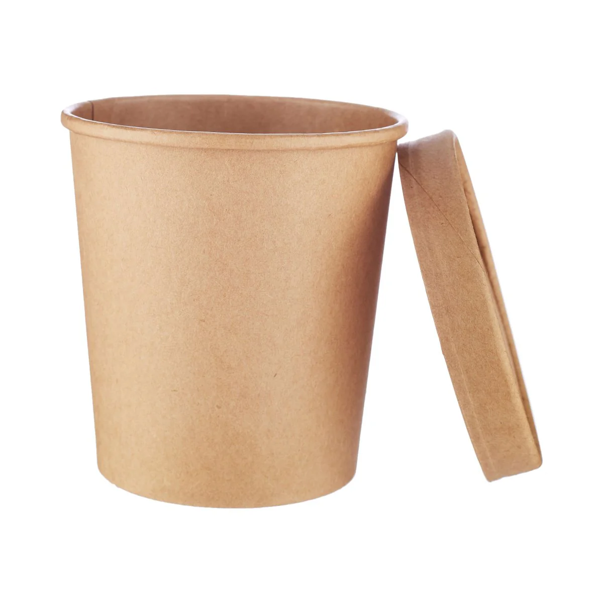 Kraft Paper Noodle Bowl with Kraft Lid - Image 11