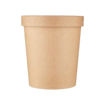 Kraft Paper Noodle Bowl with Kraft Lid - Image 15