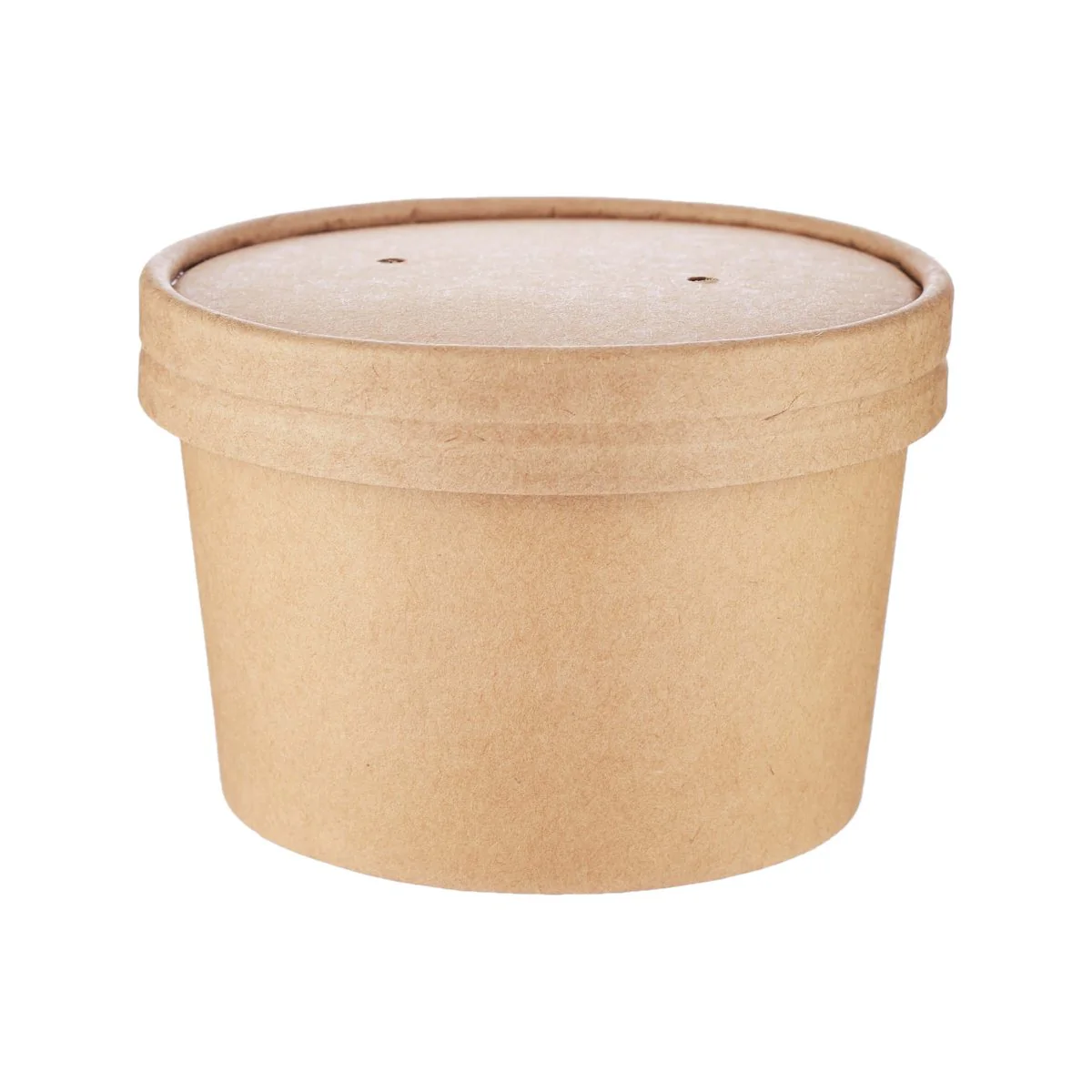 Kraft Paper Noodle Bowl with Kraft Lid - Image 4