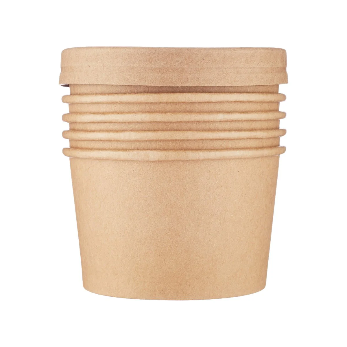 Kraft Paper Noodle Bowl with Kraft Lid - Image 5
