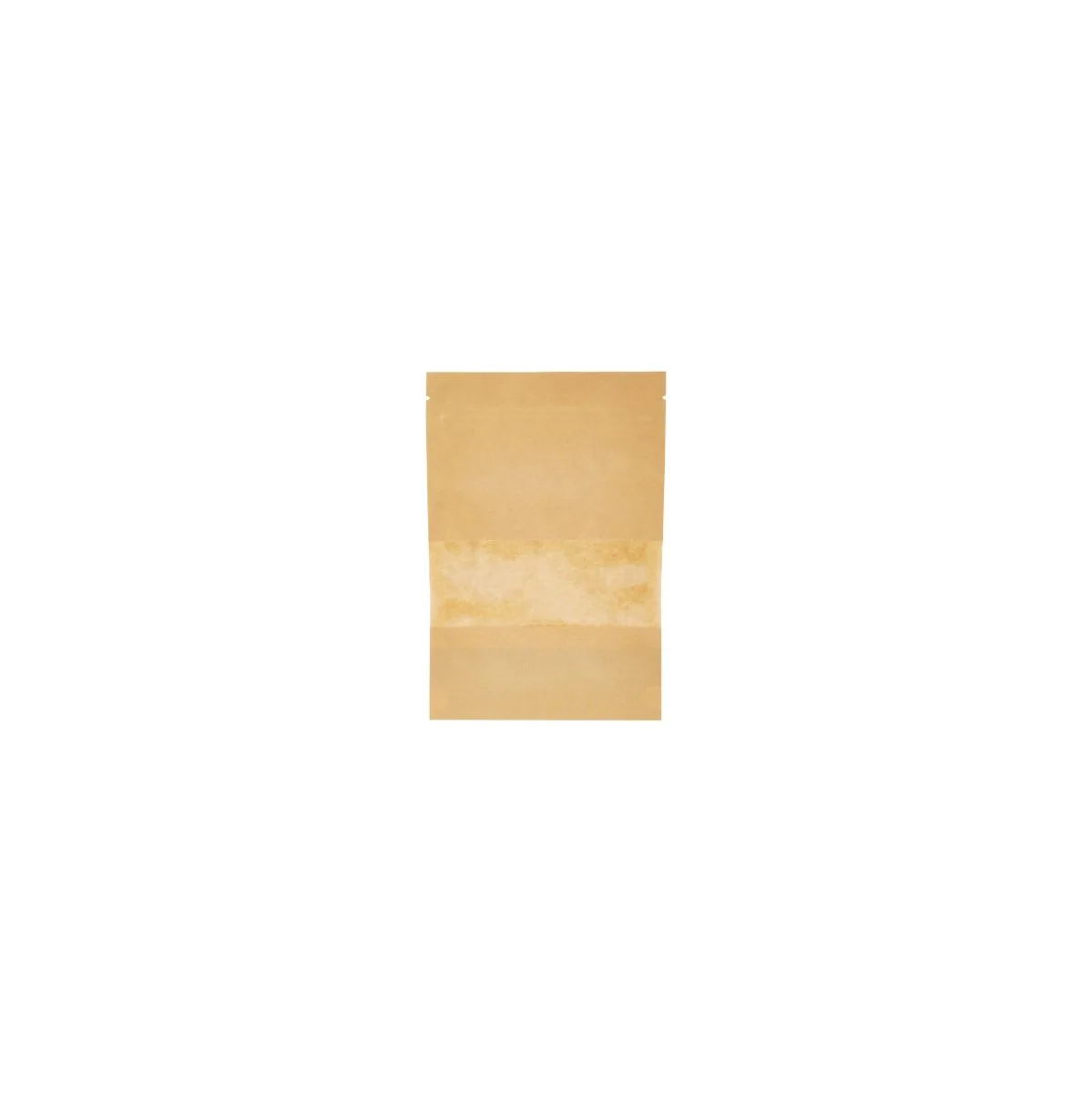 Kraft Resealable Paper Bag With Window 50 Pieces - Image 4