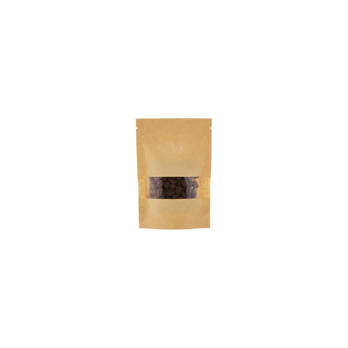 Kraft Resealable Paper Bag With Window 50 Pieces - Image 5