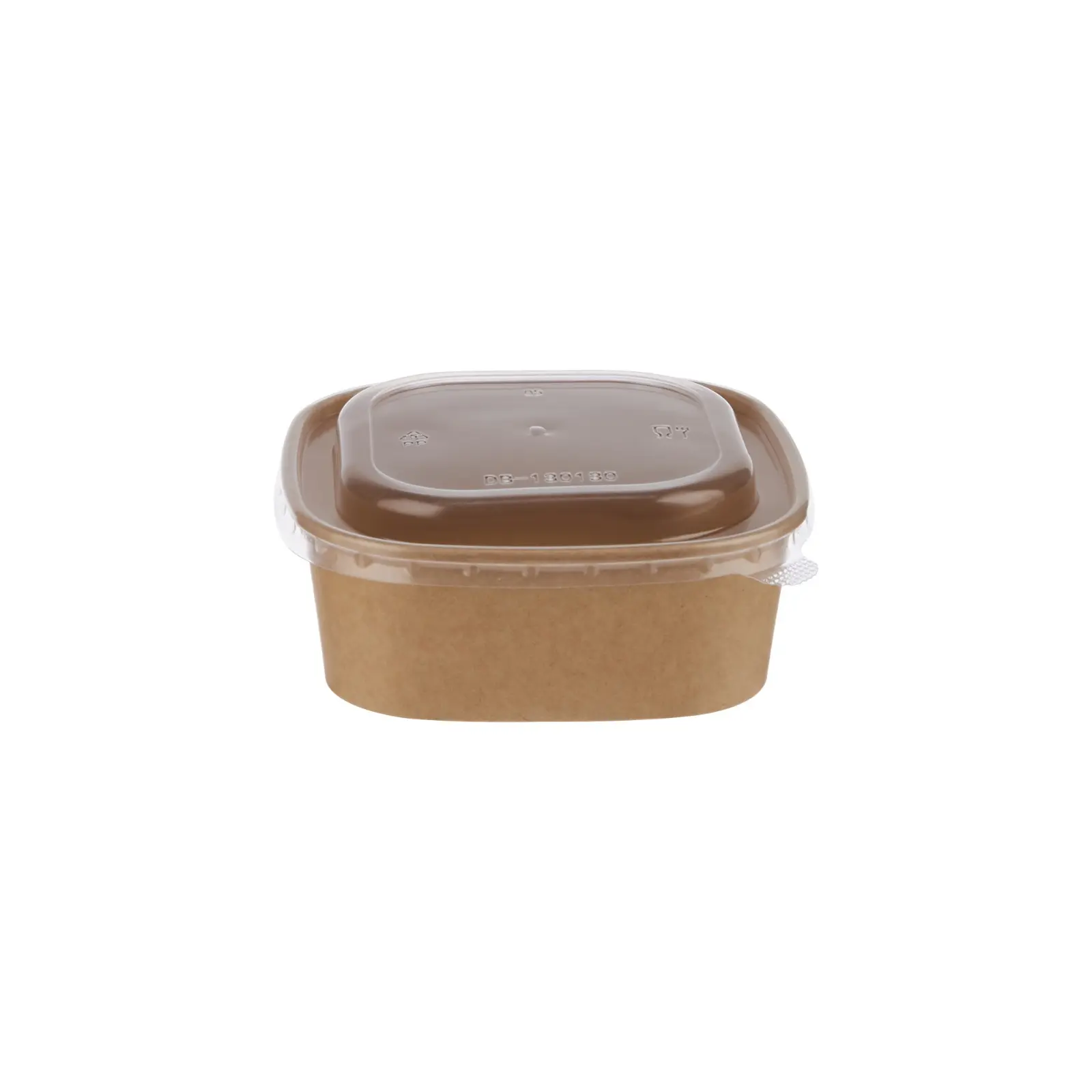 Kraft Square Container With Lid - Image 7